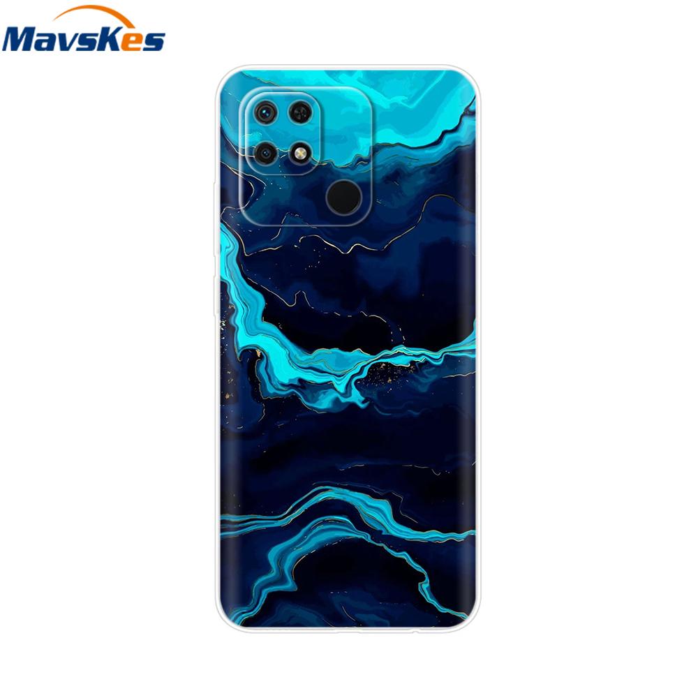 For Redmi 10C Case Clear Heart Flower Soft Silicon Phone Cover For Xiaomi Redmi 10C Coque redmi10C 10 C Fundas Bumper Shockproof