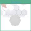 Modern Minimalist Led Quantum Wall Light Touch Sensor Honeycomb Design For Home Dcor