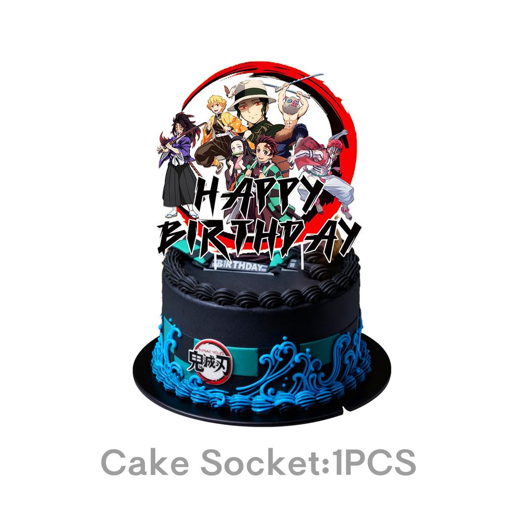 Anime Dämon Geburtstagsparty Dekoration Einweg-Geschirr Teller Tischdecke Becher Serviette Babyparty Kinder Partygeschenke Zubehör