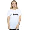 Disney Womens/Ladies Mickey Mouse Head Logo Cotton Boyfriend T-Shirt