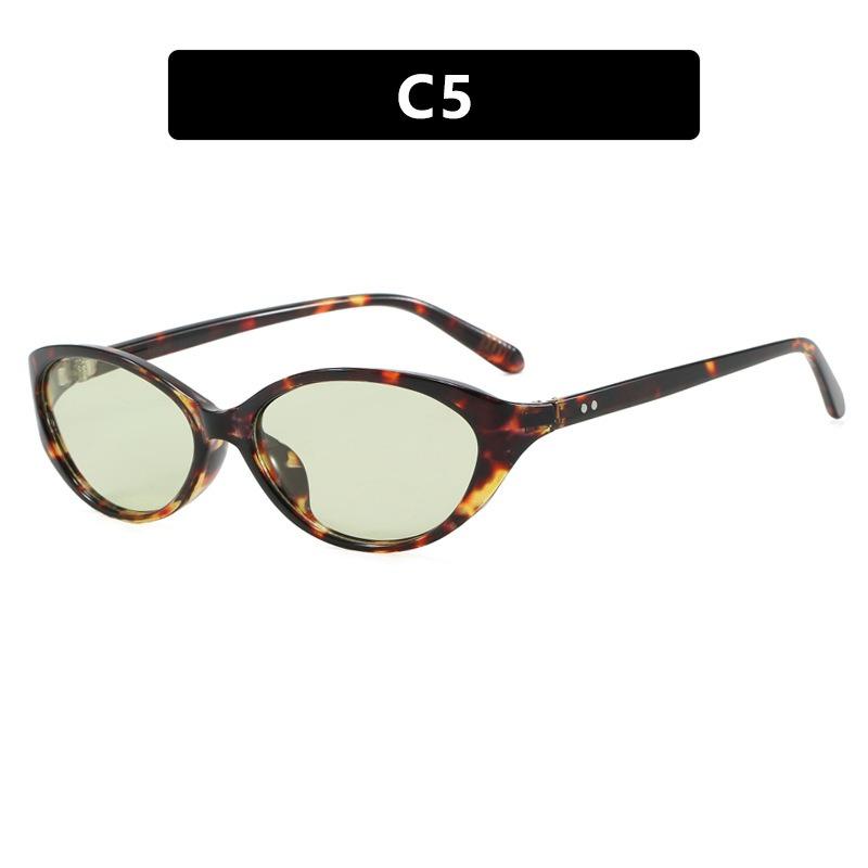 

Fashion Vintage Cat Eye Sunglasses Luxury Brand Designer Shades Leopard Frame Sun Glasses Women Eyewear UV400 as picture