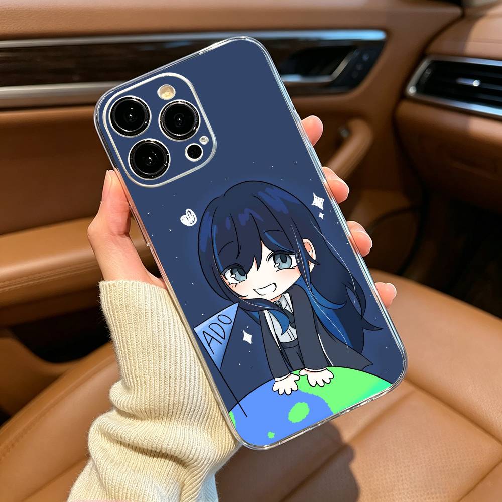 Anonymous Singer  Ado - Kyogen Phone Case For iPhone17,16,15,14,13,12,Pro Max,16/15/14 Plus  XS Soft Silicone Transparent Cover iPhone14Pro