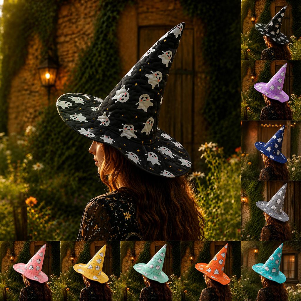 Witch Hat for Halloween Party - Tall Costume Hat for Adults and Kids