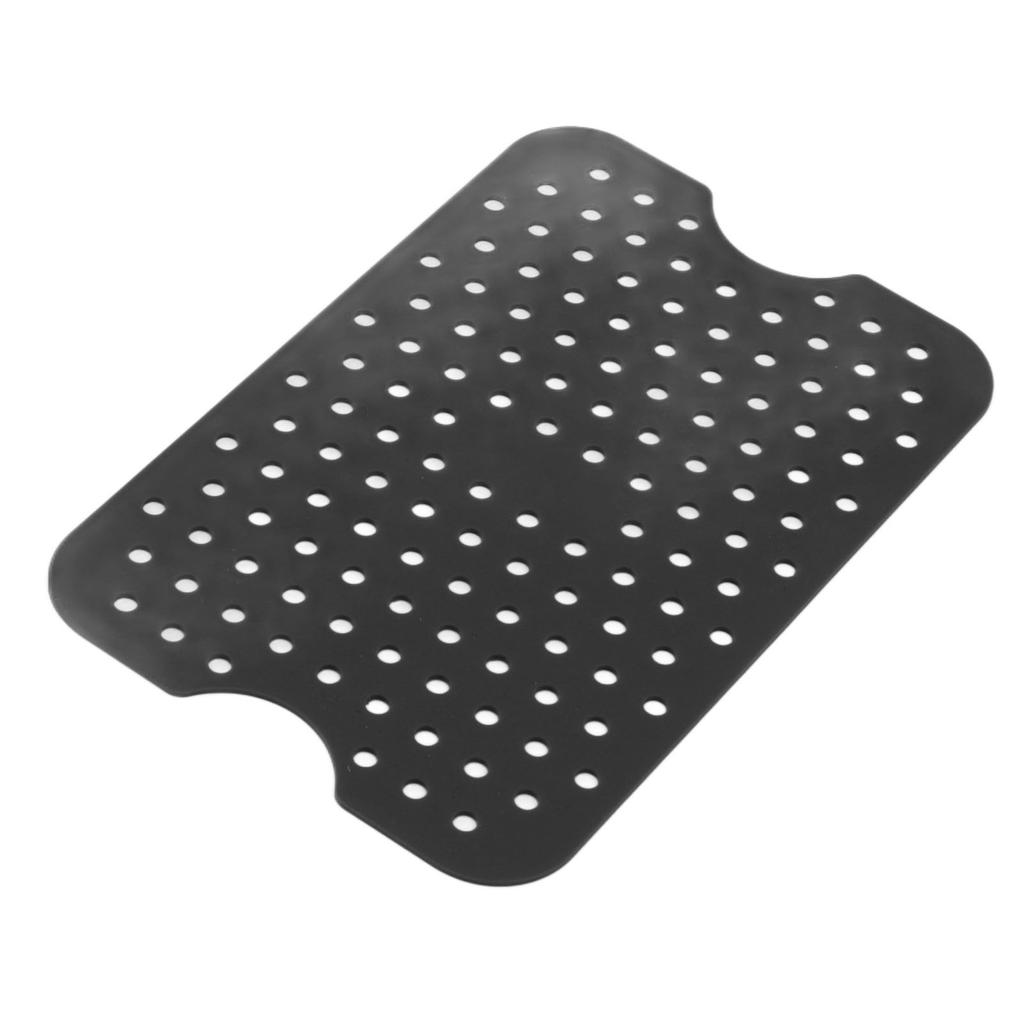 2 Sets Kitchen Fryer Silicone Basket and Mat Reusable Non Stick Rectangular   Oven Accessories for   DZ201 Foodi 8QT
