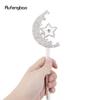 White Diamond Moon Star Alloy Fairy Wands Princess Wands for Kids Angel Wand for Party Costume Wedding Birthday Party 49cm