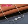925 Silver Bridal Jewelry Set Classic Cubic Zircon Crystal Pendant Necklace Stud Earrings for Women Girls Gift