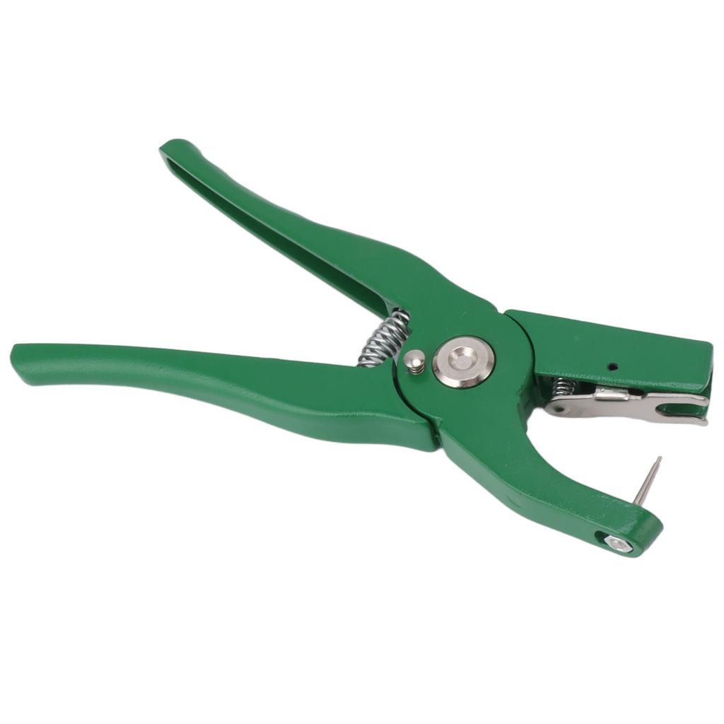 Green Ear Tag Plier Aluminum Alloy Livestock Ear Tag Applicator Portable Ear Notcher for Home Farm