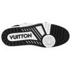 Trainer Leather Mid Top Skateboard Shoes Women's Black White 1ACP25