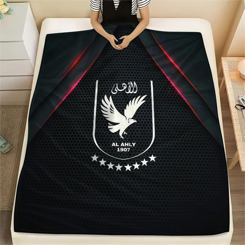 Al Ahly Sporting Club Flannel Blanket, High quality Comfortable for All Seasons, Home Decor, Warmth and Comfort