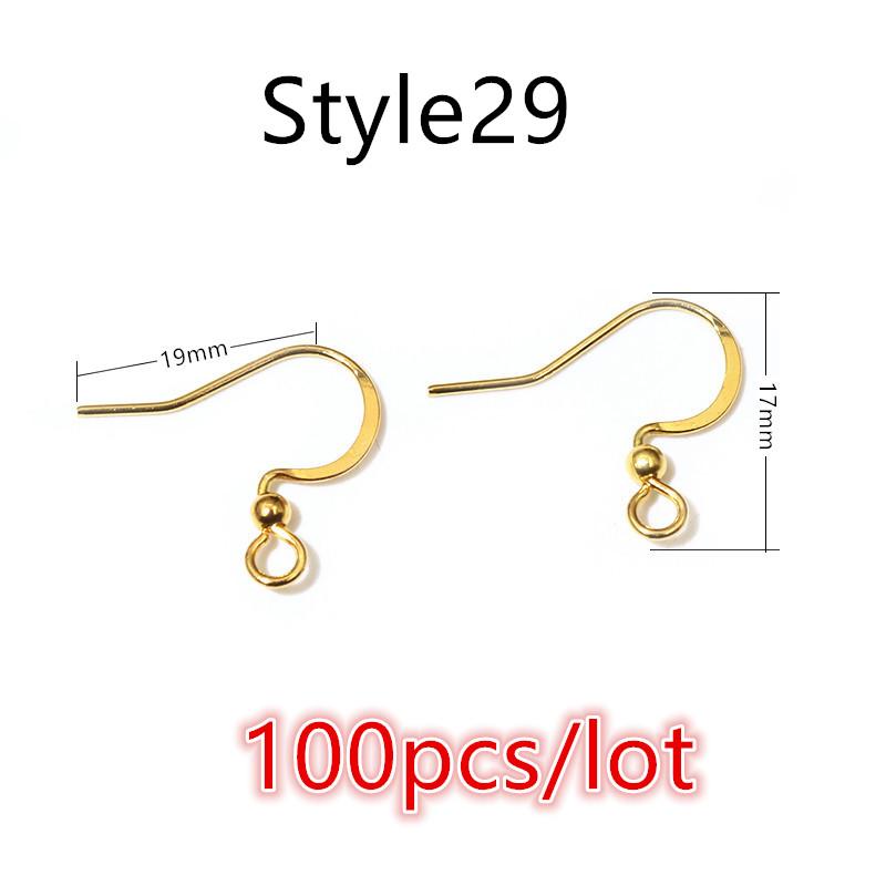  20x17mm Multi Styles Stainless steel DIY Earring Findings Clasps Hooks Jewelry Making Accessories Earwire