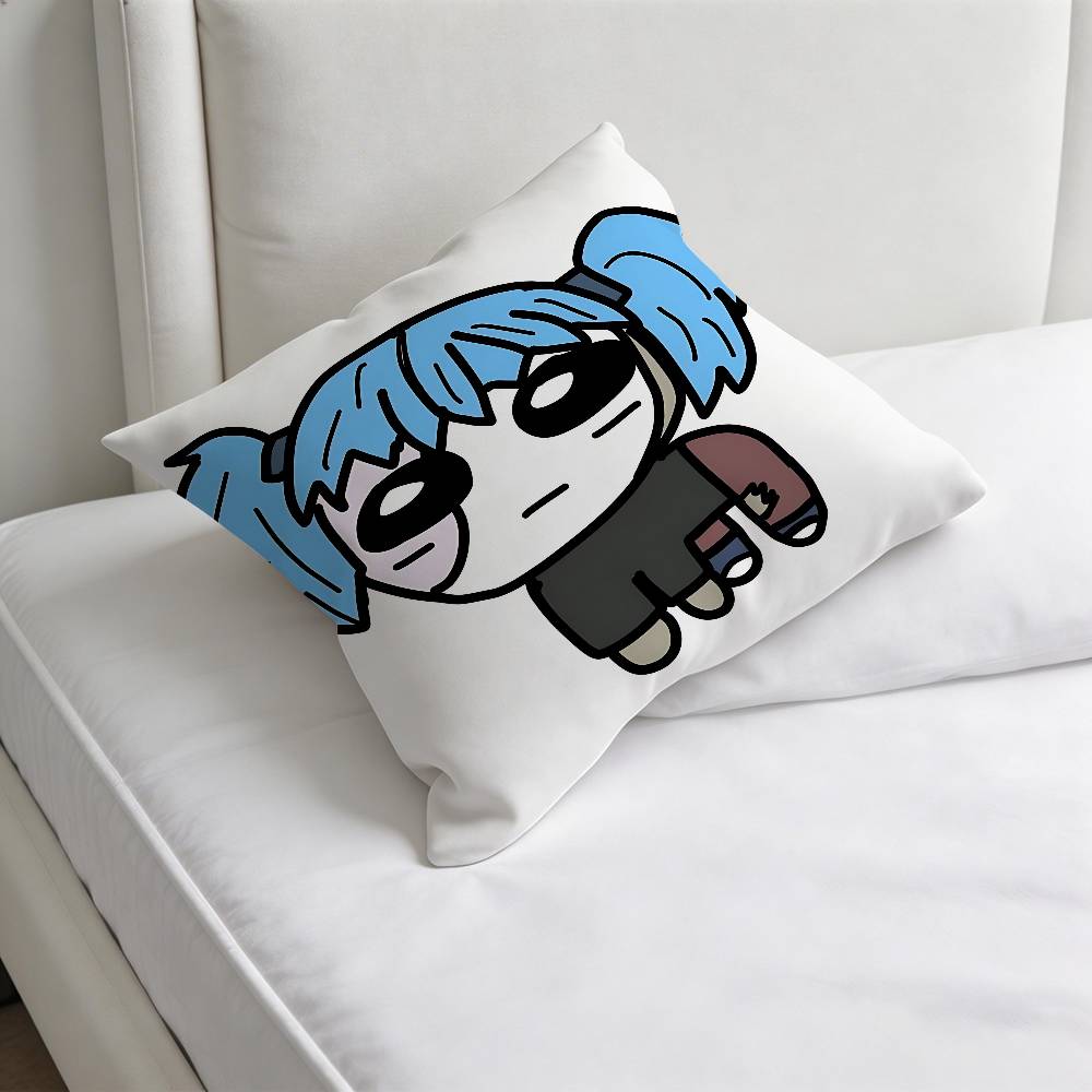 Game Sally Face Square Pillow Cover Decorative Throw Pillow Case for Sofa Couch Bed Home Car Living Room Decoration