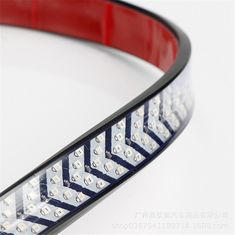 40Inch Red Yellow Truck Tailgate LED Strip Light Bar  4-Function With Scanning Driving Brake Flowing Turn Signal For Jeep Pickup SUV Dodge