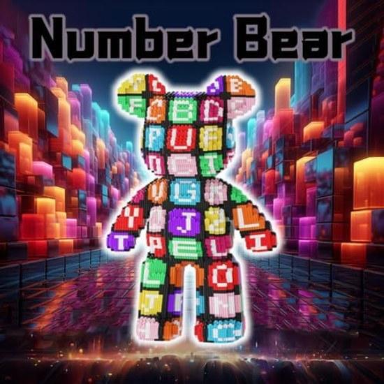 Number Graffiti Bear Brick Micro Building Block Set (3688 pieces) Animal Wink Toys Blocks Gift Adults