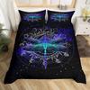 Dragonfly Printed Duvet Set Insect Animal Bedding Set For Bedroom Room Decoration Kit