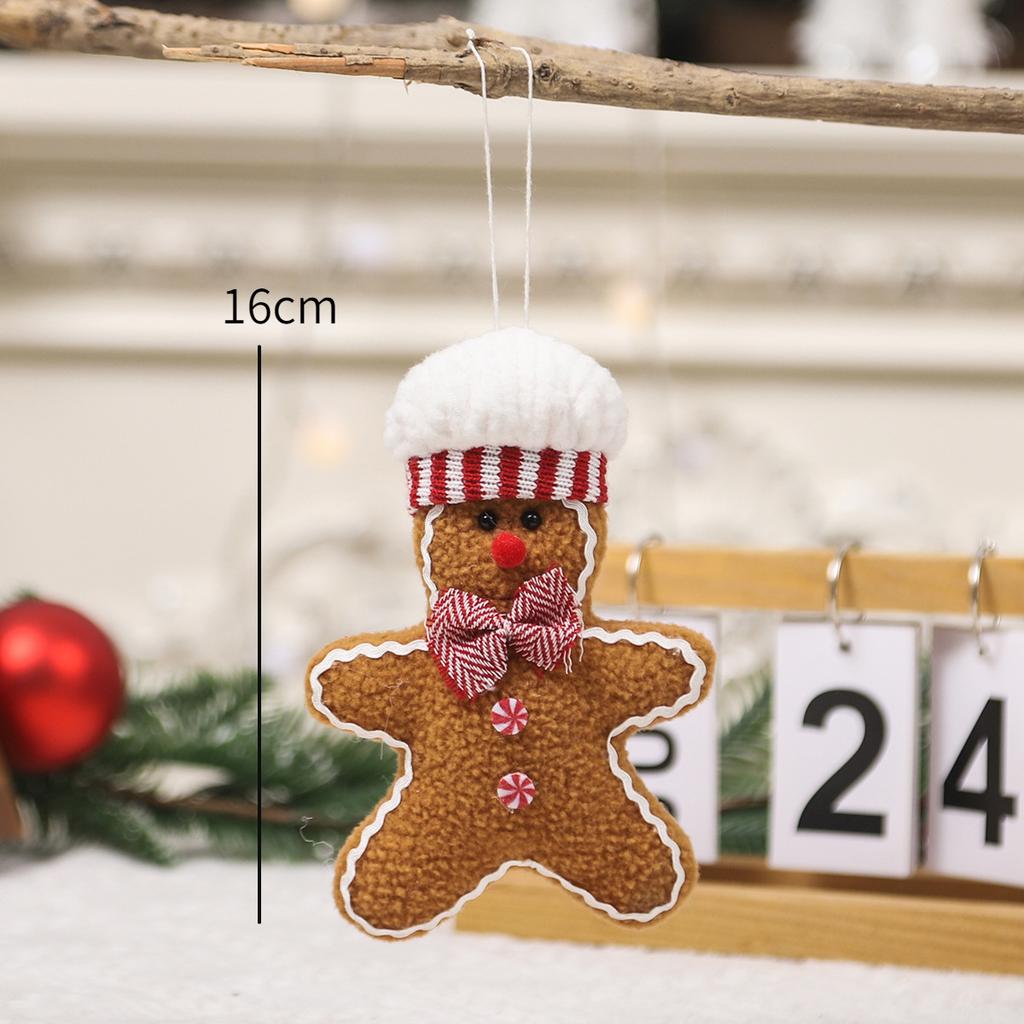 Christmas gingerbread man hanging ornaments long-legged gingerbread man doll mini gingerbread man pendant Christmas
