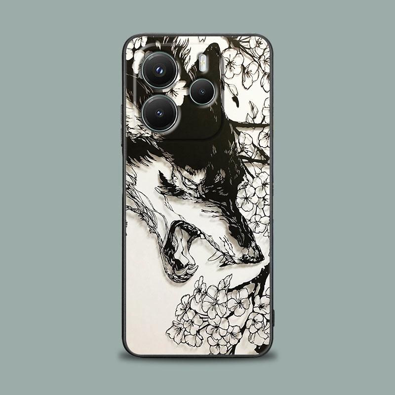 Wolf Lion Tiger Animal Phone Case for Xiaomi Redmi 14C 12C 10C 13C 4G Redmi Note 14 13 12 11 10 9 Pro Plus 5G 12S 11S Soft Cover