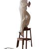 Retro Solid Wood Foldable Step Stool - Multi-functional Indoor Ladder & High Stool