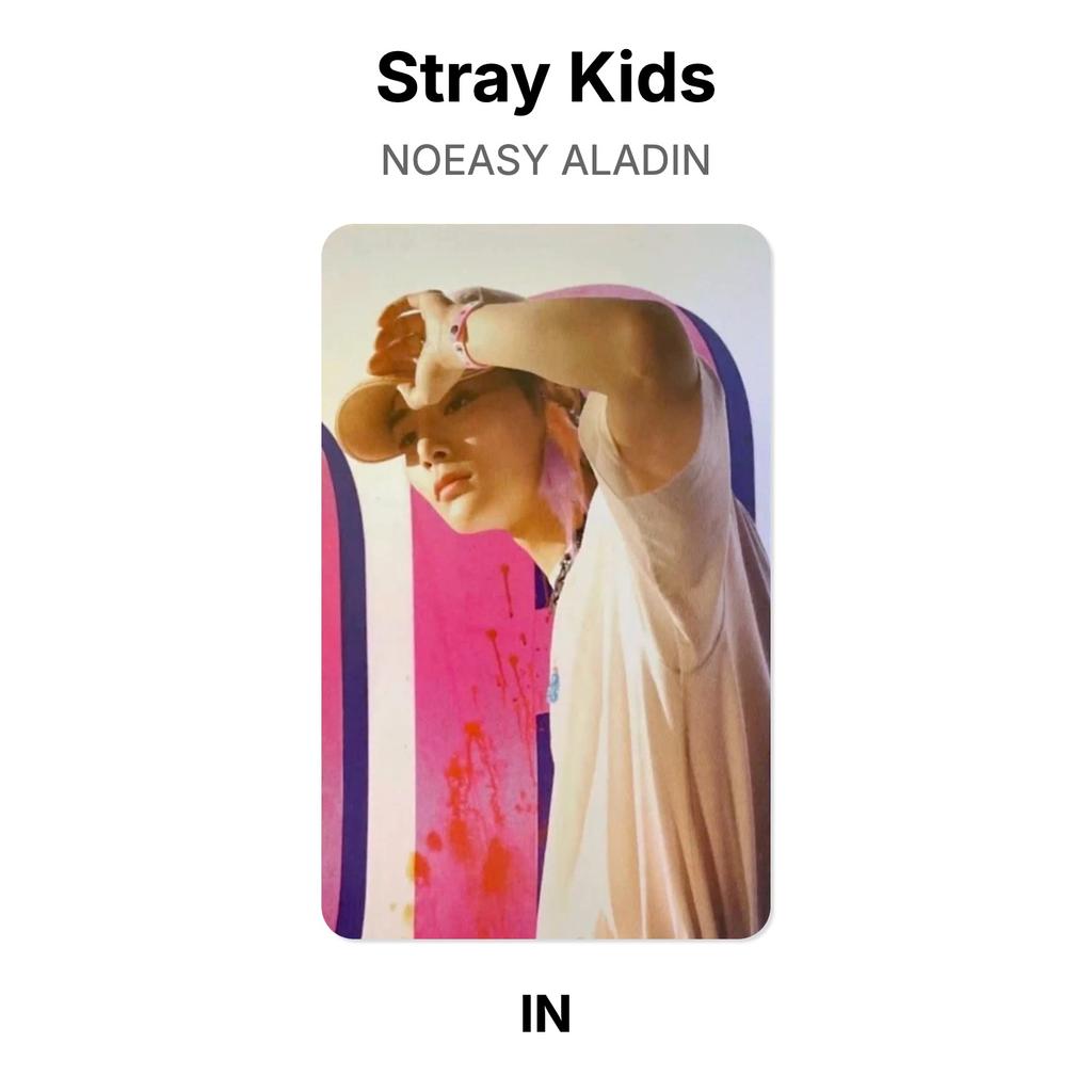 Stray Kids NOEASY ALADIN Official Photocard
