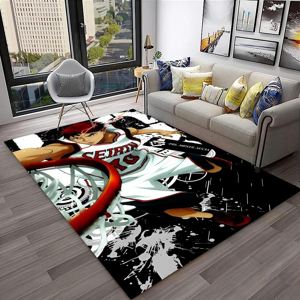 3D Anime Kuroko's Basketball Cartoon Carpet Rug for Home Living Room Bedroom Sofa Doormat Decor,kids Area Rug Non-slip Floor Mat