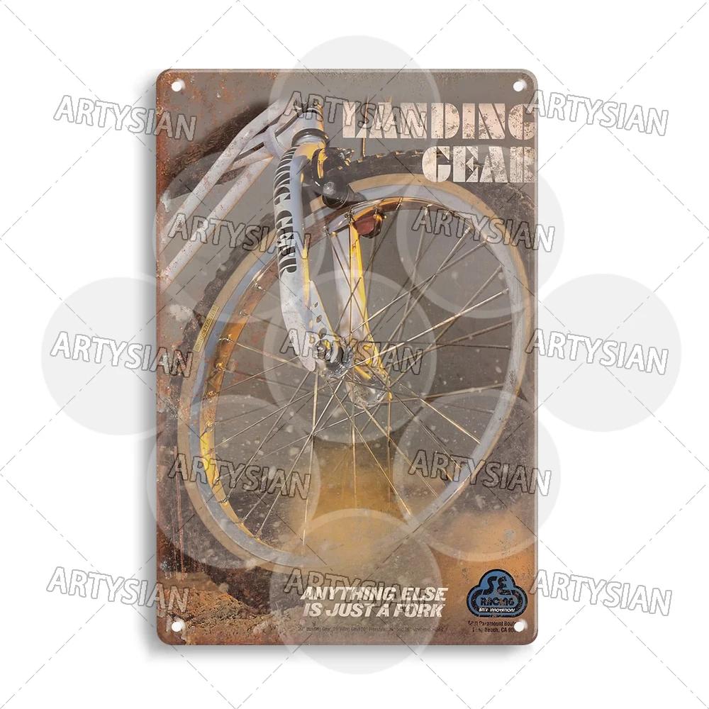Vintage BMX Bike Metal Sign Bicycle Motocross Plaque Racing ACS TUF Pedals Procraft Kuwahara Raleigh Mongoose Dyno Diamond Back