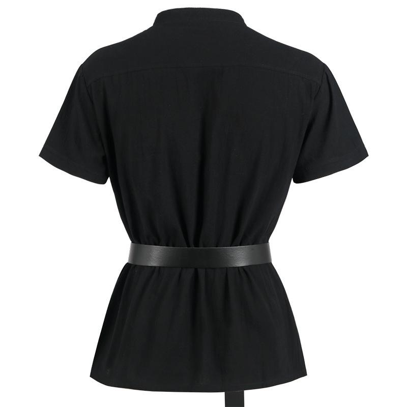 Men's Gothic Warrior Bandage Short Sleeve Medieval Shirt