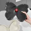 Butterfly-shaped Fruit Plate Tray Reusable Creative Candy Storage Box with Lid 2 Compartments Fruit Snack Plates Snack Box