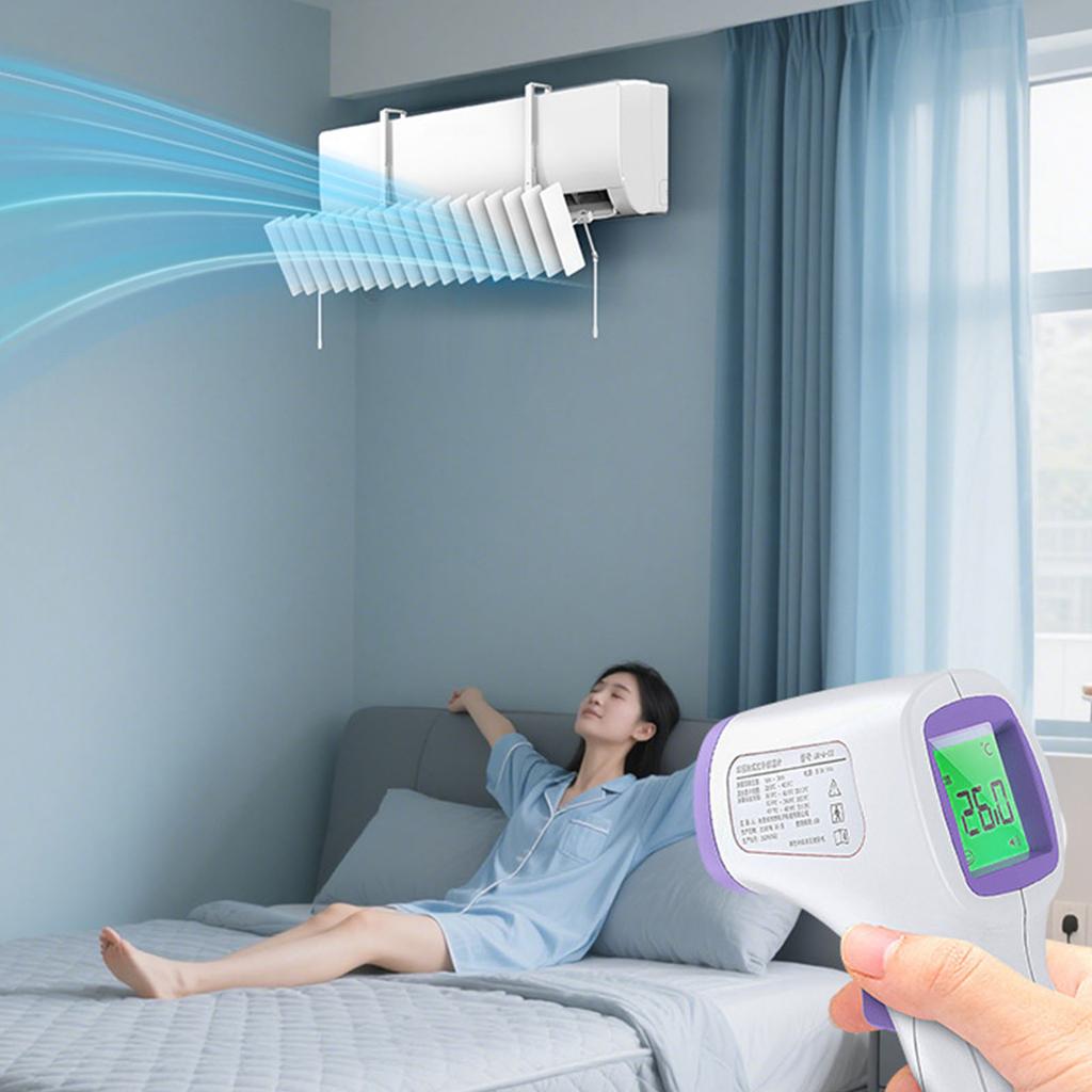 Wall Mount Air Conditioner Windshield Universal Adjustable Air Conditioner Air Deflector Prevent Direct Blowing Heat