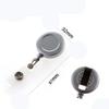 Aluminum Alloy ID Tag Work Card Sleeve with Lanyard Name Badge Holder Pass Card Protective Case Retractable Badge Reel