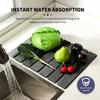 15.74 Inch Diatomaceous Earth Tableware Drying Mat Foldable Dish  Mat Kitchen Bathroom Multi-function Countertop Absorbent Mat