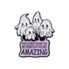 Multipurpose Trendy Halloween Brooch With Eyecatching Skull Bat And Ghost Features All For