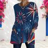 Womens Plus Size Long Sleeve Pocket Tee Loose Casual Soft Daily Wear Top