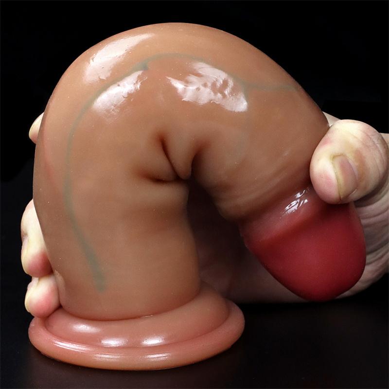 Tekutý silikon lze použít k zatlačení předkožky Manuální Soft Simulation Penis Falešný penis Zařízení pro ženskou masturbaci Produkty pro dospělé