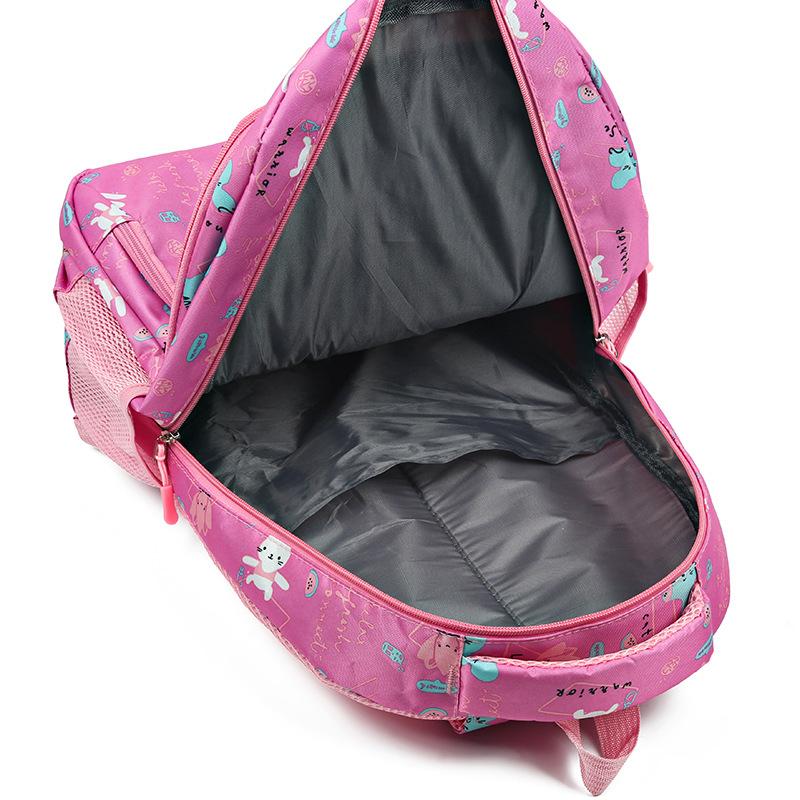New Schoolbag, Primary School Children's Girls' Fashion Backpack, Lightweight Burden Reduction Spine Backpack