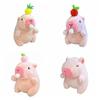 Toy Capybara Key Ring Pendant Plush Hanging Ornament Trendy Cartoon Doll Keychain  Kids