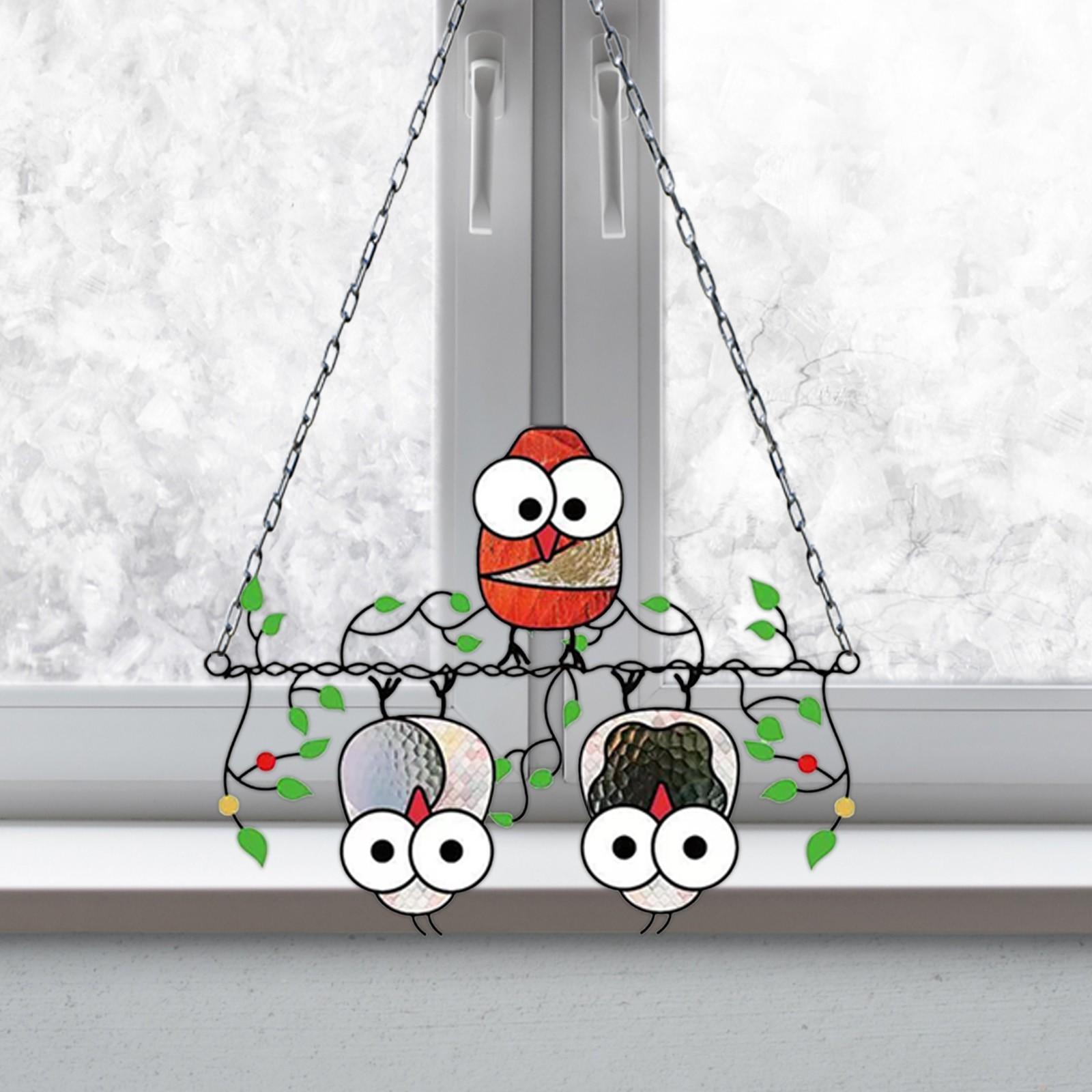 

Виды птиц Витражный кулон Подвеска на окно Ловец солнца Акриловые птицы Подвесной Горячая люстра Кристаллы Музыка ветра Домашний декор One Size белый