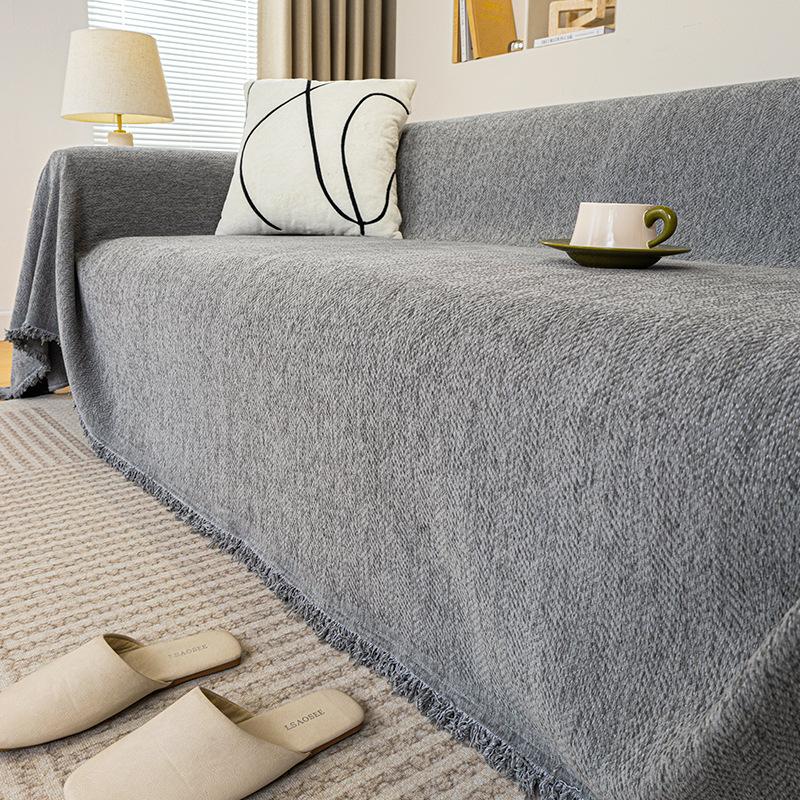 2025 new waterproof chenille sofa cover cloth towel non-slip and anti-cat scratch four-season universal all-inclusive universal cover