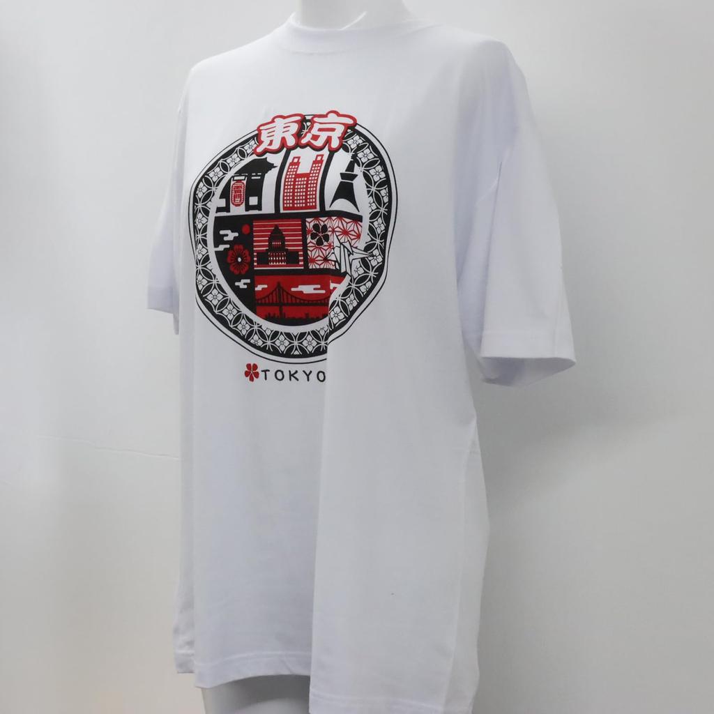 Japanese Souvenir Circle L White Shin-ei [T-shirt Tokyo]