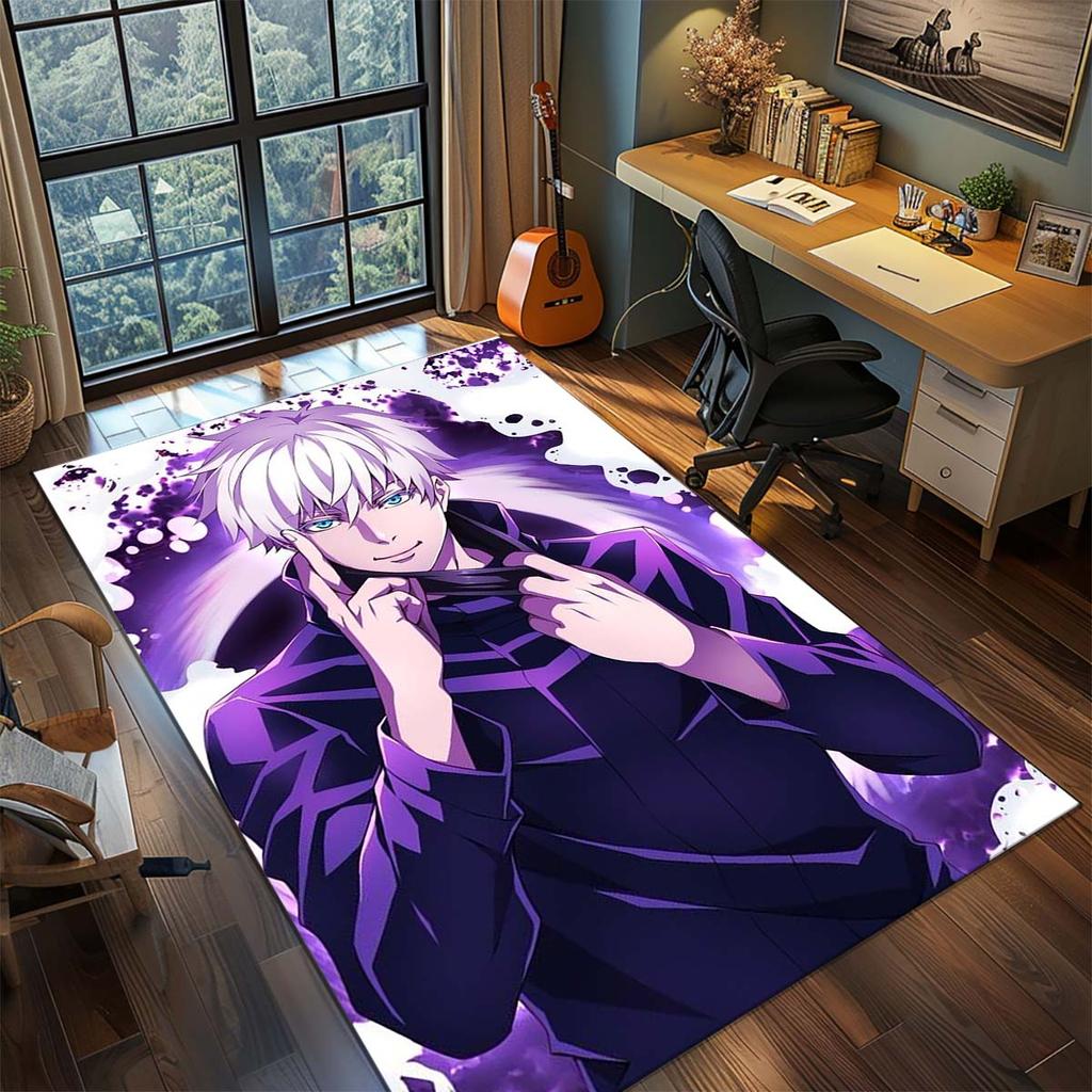 Jujutsu Kaisen Anime Koberec Velký Koberec Protiskluzová Omyvatelná Podložka do Domácnosti Herní Místnost Ložnice Domácí Dekorace -QJY