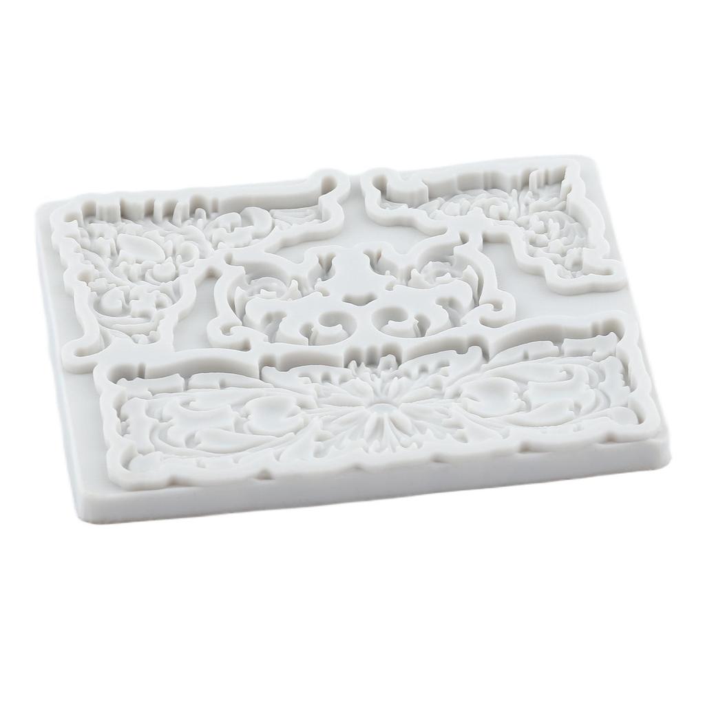 Baroque Silicone Molds Curlicues Scroll Lace Fondant Mold Cake Decorating Tools Cupcake Topper Candy Chocolate Gumpaste Mold