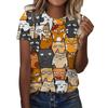 New Cute Cat T-Shirts Animal Kitten 3D Print Women's Summer O-Neck Short Sleeves T Shirt Y2k Harajuku Tees Tops Female Clothing