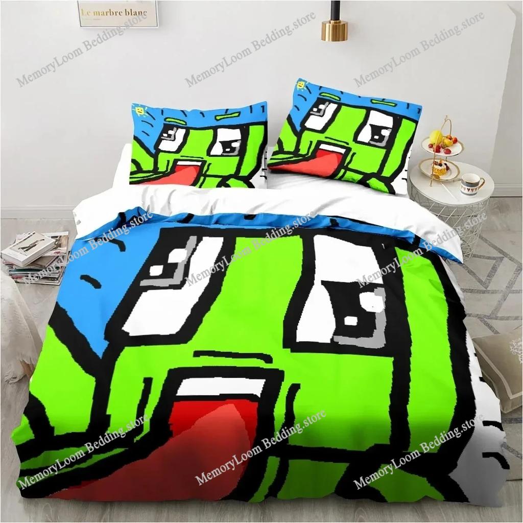 Cartoon Funny Play Unspeak.able Bedding Set Bedroom Soft Bedspreads for Bed Comefortable Duvet Cover Quilt and Pillowcase