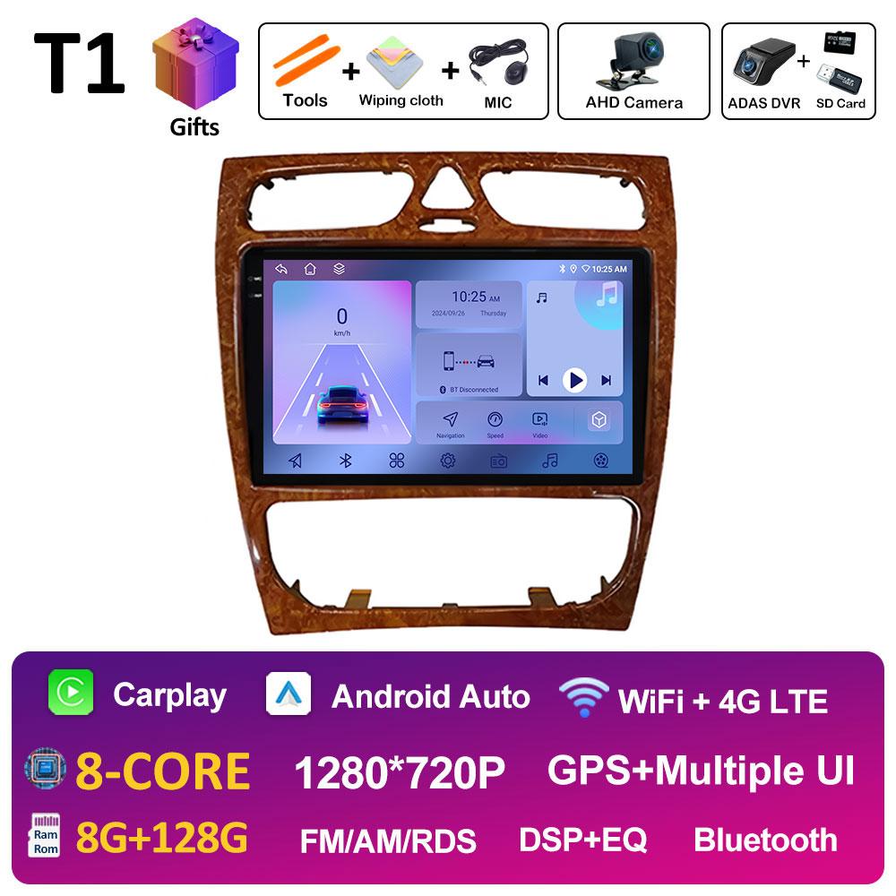 For Mercedes Benz C Class W203 C200 C320 C350 CLK W209 2002 - 2005 DSP Stereo Wireless Carplay Car Video Player WIFI Head Unit