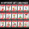 Christmas Gift Card Book Colorful Spiral Bound Merry Christmas Card Book 30 Pages Hardcover Keepsake Gift Card Holder Xmas Gifts