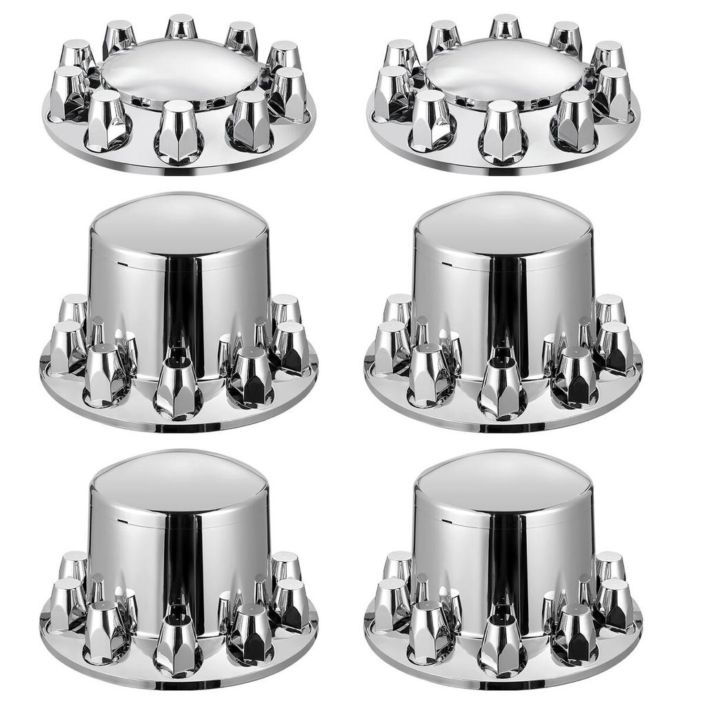 Rear&Front Axle Cover Combo Kit ABS Lug Nut Covers with Nut Cover Tools