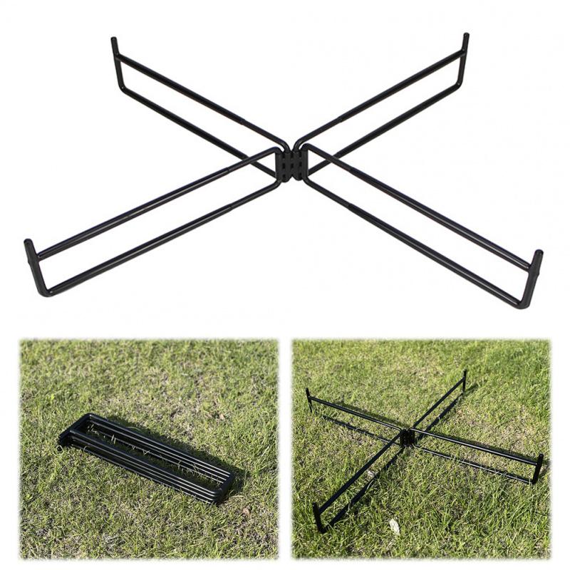 Multifunctional Outdoor Camping Foldable Stainless Steel Bracket Refrigerator Bracket Iron Storage Box Bracket Storage Bracket