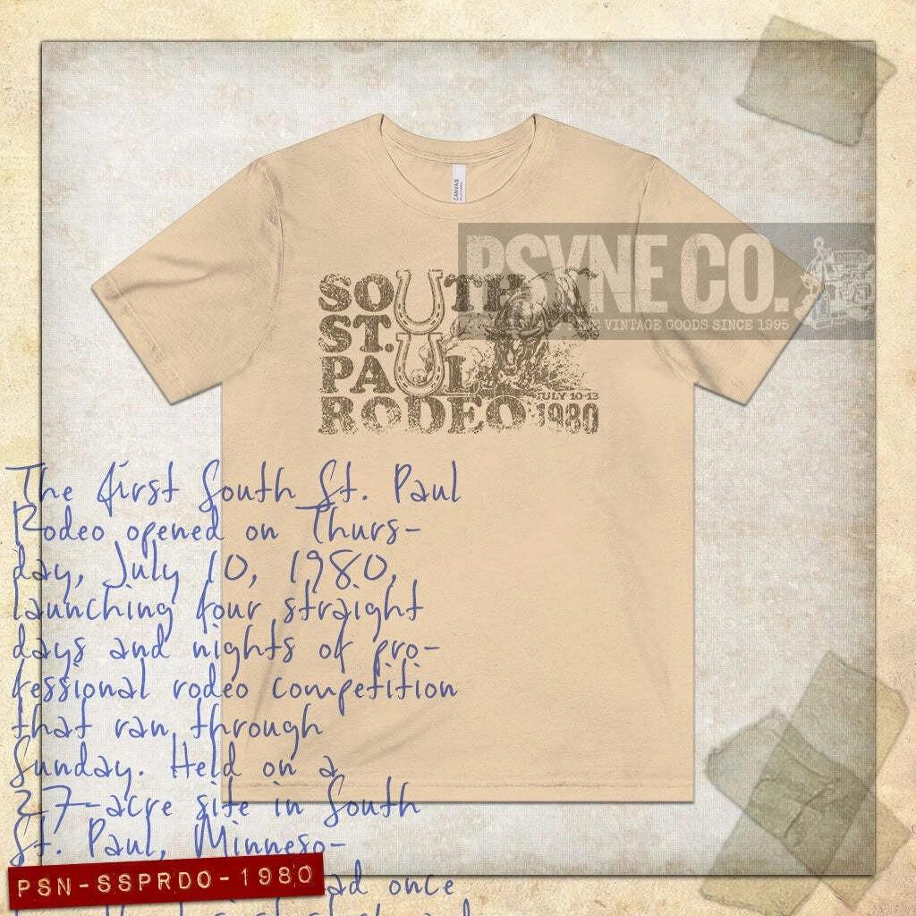 

South St. Paul Rodeo 1980 Vintage Men s T shirt 3XL
