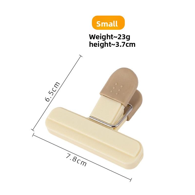 

Клипсы для герметичной упаковки для хранения свежести, для домашних снеков, пищевой пластик, современный простой стиль, оптовая продажа Small бежевый