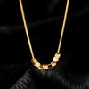 Ramos Simple Geometric Metal Small Square Pendant Stainless Steel Necklace For Girl Jewelry Woman’s Non Fading Clavicle Chain