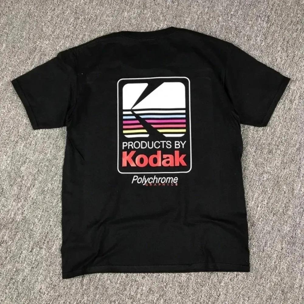 Hot Sale Kodak Brand Korean Men Women T-shirt Short Sleeve Tshirt Clothing Designer Tee High Quality T Shirt Summer Tops Fashion