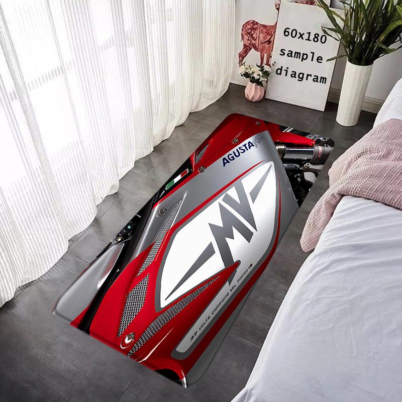 House Entrance Motorcycle Doormat MV Hallway Carpet Agusta Living Room Rugs Foot Carpets Bath Rug Floor Mats Non-slip Home Decor